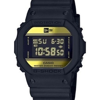 【新品】プレゼントにベースボールキャップでお馴染みの＜NEW ERA（ニューエラ）＞から  CASIOの「DW-5600」をベースにした別注Gショック、 「G-SHOCK × NEW ERA DW-5600NE-1JR」