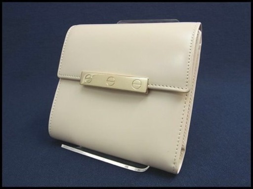 【美品】Cartier カルティエ ラブコレクション レザー 三つ折り財布