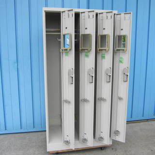 コクヨ LKロッカー（LK）　, ナチュラルグレータイプ　, 4人用ロッカー　, シリンダー錠　, W900 D515 H1790mm　, LK-4F1