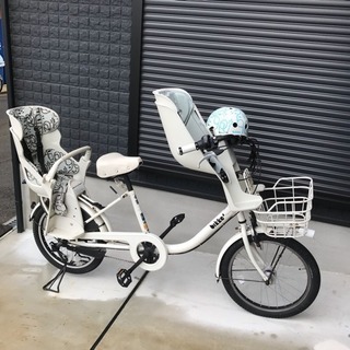ビッケ2 子乗せシート前後付き ホワイトカラー