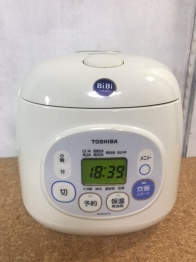 TOSHIBA 東芝 3合炊き炊飯器 RCBi5PV 2009年製