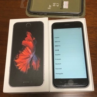 iPhone6S 64GB 新品 SIMフリー スペースグレイ ...