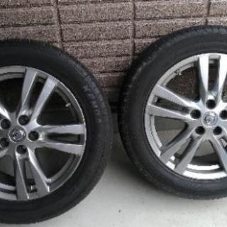 E 52エルグランドハイウェイスターの純正ホイール2本!! NISSAN エルグランドe52 用純正ホイール2本(タイヤ付き)