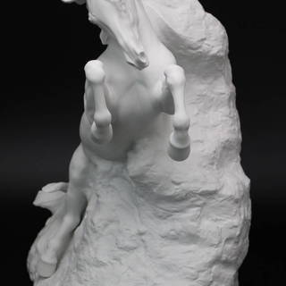 034)【美品】リヤドロ 独立自尊 高さ50cm UNBREAKABLE SPIRIT LLADRO 陶器 フィギュリン 置物 馬