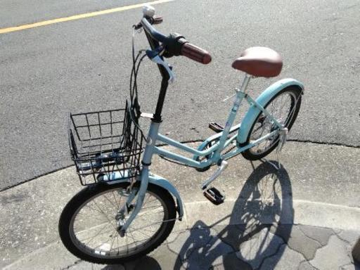 ♪ジモティー特価♪簡単！折りたたみ 便利なフロントバスケット付き