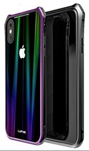 iPhone xs maxケース マグネット式アルミバンパー