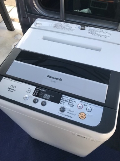 取引中。2014年製パナソニック全自動洗濯機5キロ。美品。千葉県内配送無料。設置無料。