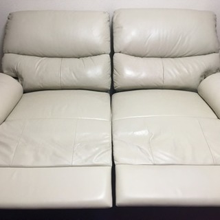 【決まりました】ニトリ 本革リクライニングソファ ２人用