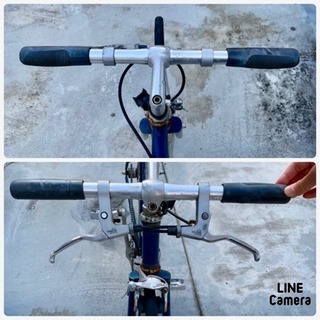 クロモリ　カスタム　シングルスピード　700c ロードバイク　空気入れ付き