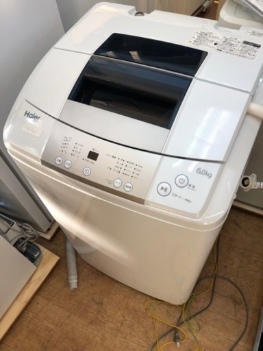 美品! Haier 全自動電気洗濯機 JW-K60M 6kg 2017年　【90日保証あり】