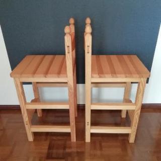 手作り カウンターチェア 2脚