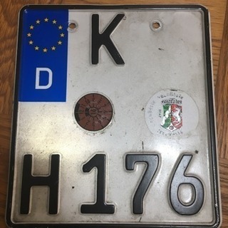 入手困難！ 本物！ EUナンバープレート K H176