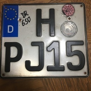 入手困難！ 本物！ EUナンバープレート H PJ15