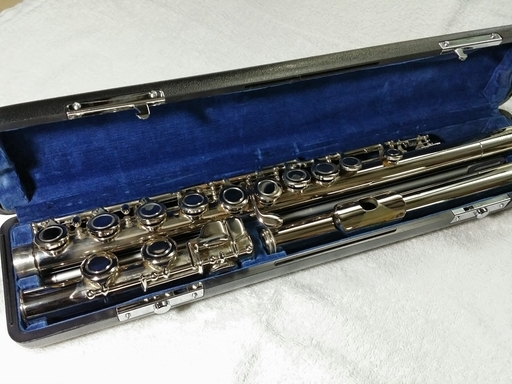 中古フルート■パールnc-96■純正ハードケース■リッププレートシール付き