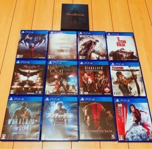 PS4ソフト、13本セット、15000円
