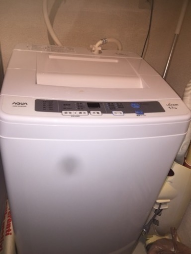 【交渉中】洗濯機4.5kg AQUA 2015年製 目黒区目黒本町