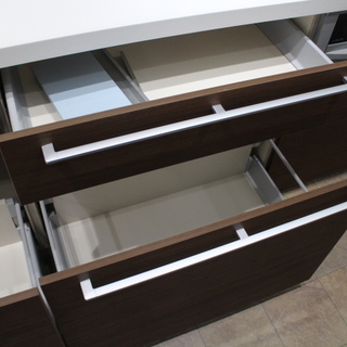 リクシル LIXILI型システムキッチン 左シンク W2550 コンロ