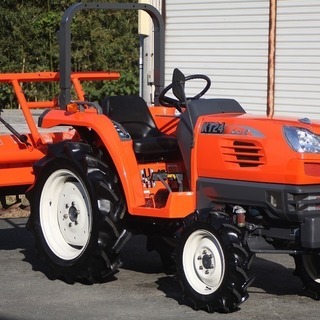 【SOLD OUT】クボタ トラクター KT24 24馬力 実働47時間 パワステ 4WD 自動水平 倍速ターン 逆転 超美品