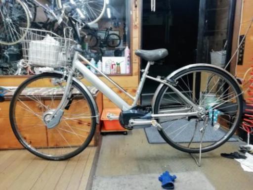 【中古】パナソニック  電動アシスト付き自転車(3段変速) 27インチ