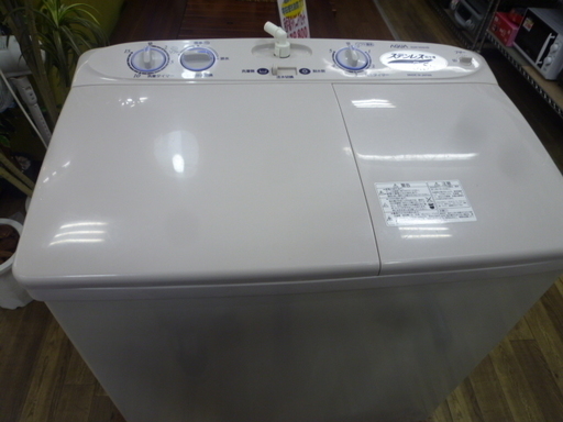 Ｒ 中古 AQUA 二槽式洗濯機（5.5kg) AQW-N55 2014年製