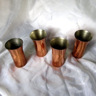 純銅製カップ　タンブラー　４個セット　USED品