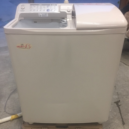 ◯日立 二槽式洗濯機 PA-T45K5 洗濯4.5kg/脱水5kg 2011年製 HITACHI 給水オートストップ◯