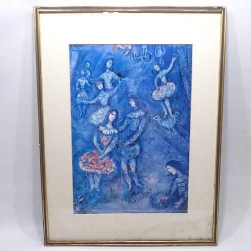 C755 マルク・シャガール 「パレード」 額入り 絵画ポスター
