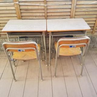 学校　教室　机イスセット　チトセ　2セット