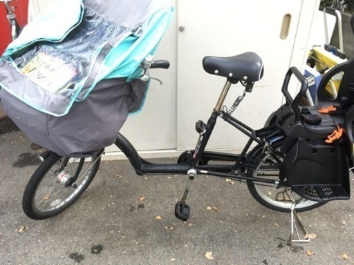 福岡 早良区 原 petit maman mini 子供乗せ自転車 カバー付き ブラック