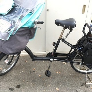 福岡 早良区 原 petit maman mini 子供乗せ自転車 カバー付き ブラック