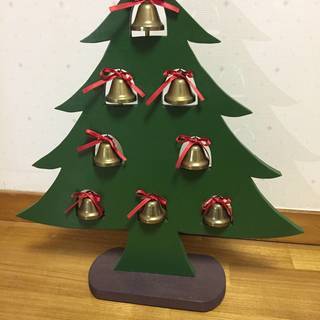 【お値下げしました】【クリスマス用品】木製ハンドメイドツリー「５」