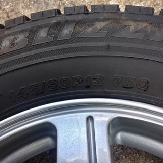 2シーズン使用☆ブリジストンスタッドレスタイヤ☆145/80R13
