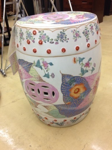 陶器 椅子 花柄 久留米店 御井の椅子 スツール の中古あげます 譲ります ジモティーで不用品の処分