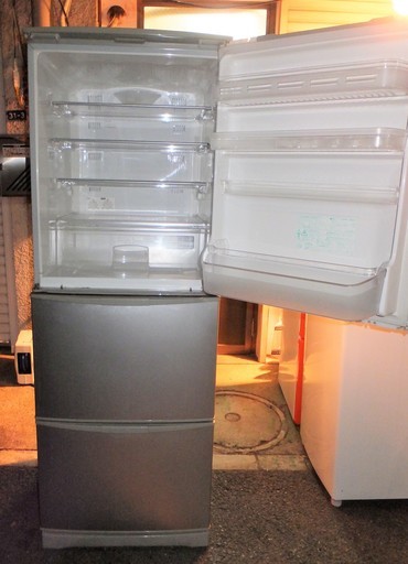 ☆シャープ SHARP SJ-WA35P-S 345L 3ドアノンフロン冷凍冷蔵庫◆どっちもドア