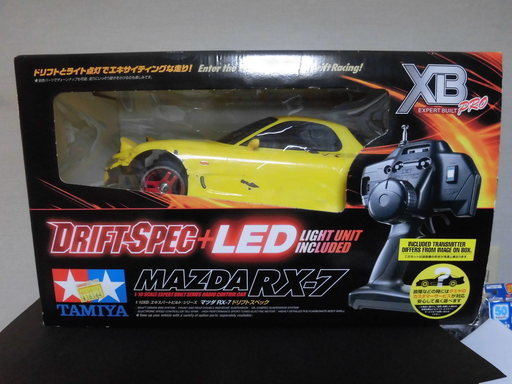 【値下げしました】廃盤【中古】ジャンク ラジコン ドリフト RX-7 タミヤ 送信器付き プロポ 走行用バッテリーなし ドラフトスペック マツダ MAZDA セブン