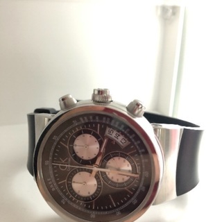カルバンクライン メンズ クロノグラフ腕時計 美品