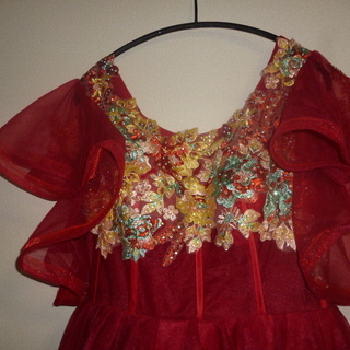 カラオケ用ドレス　赤