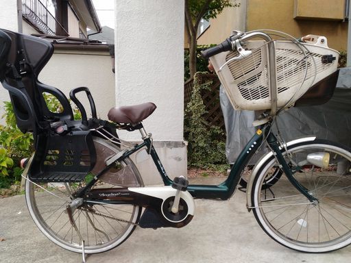 【取引中】ブリヂストン3人乗り電動自転車 アンジェリーノアシスタDX