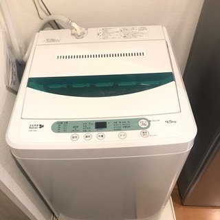 洗濯機(2018年製造)4.5kg