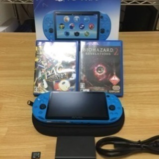 PlayStationVITAアクアブルー+ソフト×2