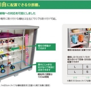 大型物置 ヨドコウ 幅2.1m 高さ2m 中古☆今年7月に購入しました！
