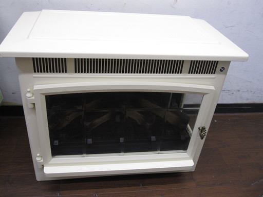 新生活! 電気温風器 パワーヒート 暖炉型ファンヒーター DFI-5010-04 ホワイト