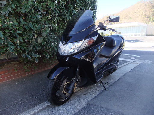 スズキ　CJ43A　スカイウェイヴ(タイプS)　中古実動車(ジャンク扱い)　バッテリーフル充電済み　後輪バリ山　返納書類有