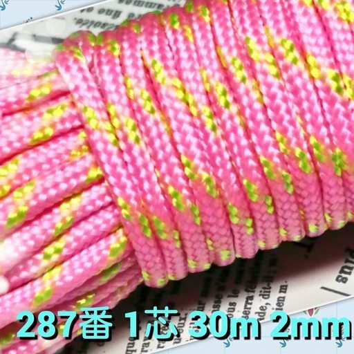 ★☆１芯 ３０m ２mm☆★２８７番★ パラコード★手芸とアウトドアなど用★