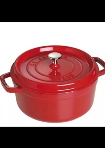 新品未使用日本正規品 シリアルナンバーあり staub 18cm チェリー