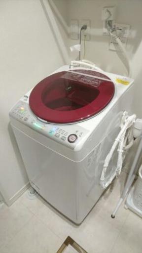 《美品》2015年製洗濯機8㎏ SHARP ES-TX840-R