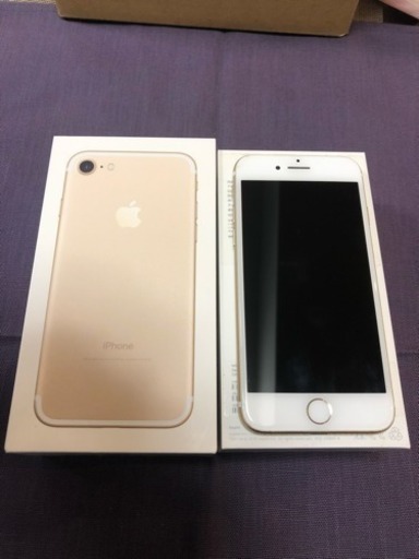 美品✨iPhone7 128GB ゴールド　本体　箱あり iPhone7 GOLD 128GB auSIMロック解除済み