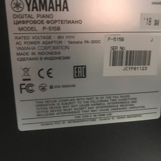 11月1日発売のヤマハ最新モデル P-515