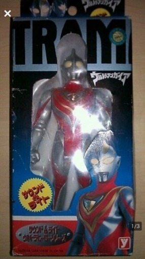 新品 レトロ 希少ウルトラマンガイア♪光る鳴る フィギュア 玩具