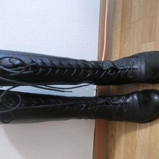 黒　ロングブーツ　23センチ　日本製